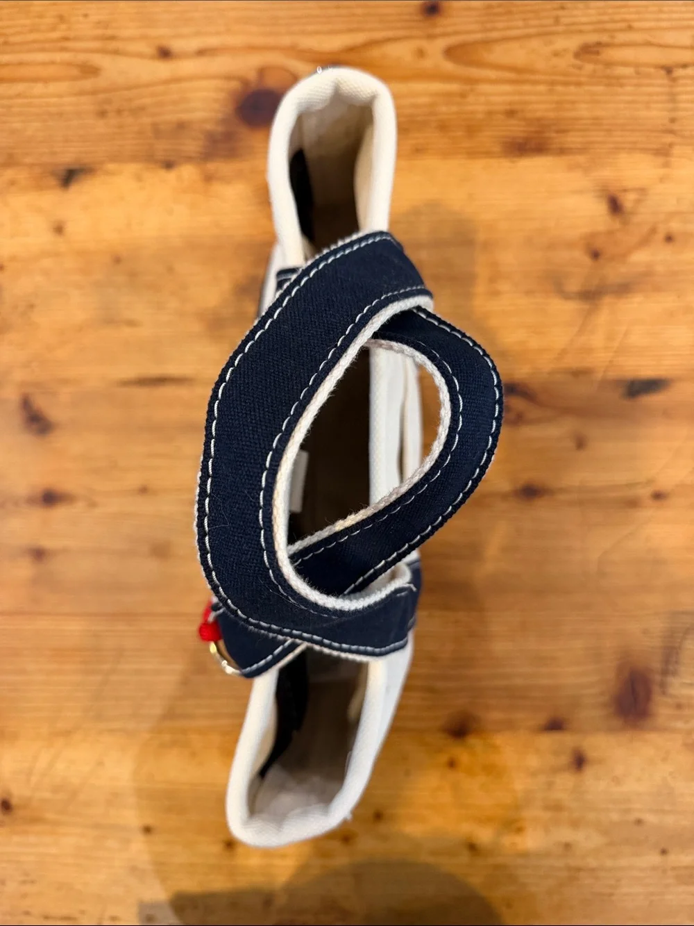 Canvas Crab Tote Bag in Cream and Navy SearchLight Pictures Collaboration